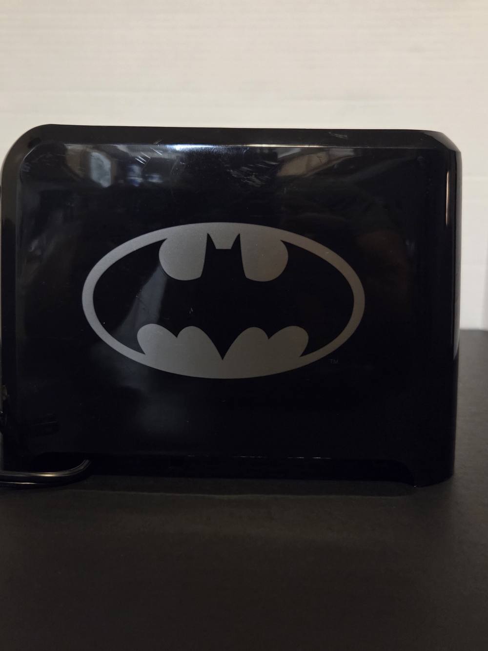 Batman 2-Slice Toaster DC Comics Black Silver Bat Logo Model DCB-21CN